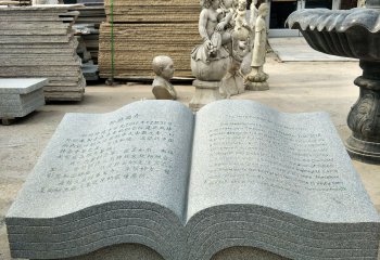 書(shū)雕塑-庭院大理石雕刻書(shū)雕塑