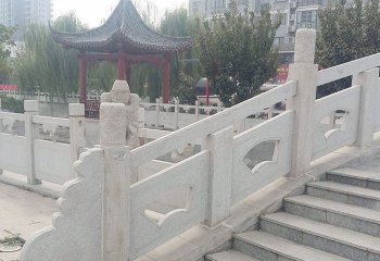 欄桿欄板雕塑-小區(qū)景觀(guān)石拱橋花崗巖欄桿雕塑