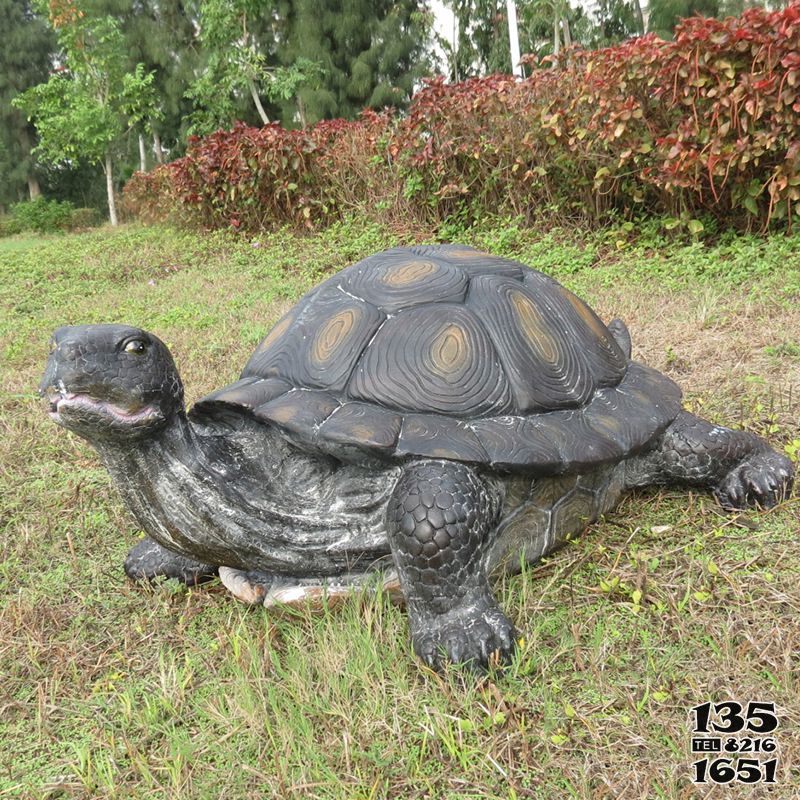 烏龜?shù)袼?戶外草坪創(chuàng)意仿真動物玻璃鋼烏龜?shù)袼芨咔鍒D片