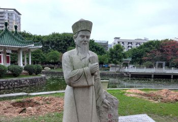 林則徐雕塑-公園歷史文化名人大理石林則徐虎門(mén)銷煙石雕雕塑