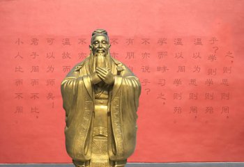 孔子雕像-寺廟擺放教育玻璃鋼訪談人物雕塑