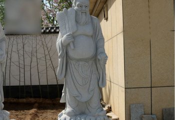 漢鐘離雕塑-戶(hù)外園林寺廟大理石石雕漢鐘離雕塑