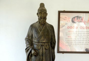 扁鵲雕塑-扁鵲古代醫學名人銅雕扁鵲雕塑