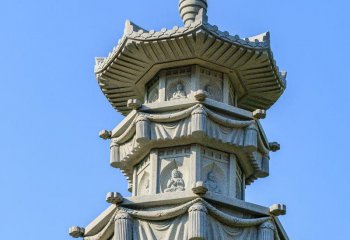 佛塔雕塑-中國(guó)寺廟園林精美佛塔仿古建筑