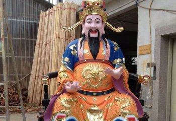 財(cái)神雕塑-樹(shù)脂彩繪大型神佛財(cái)神雕塑