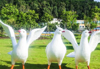 鴿子雕塑-戶外大型仿真動物園林景觀裝飾擺件