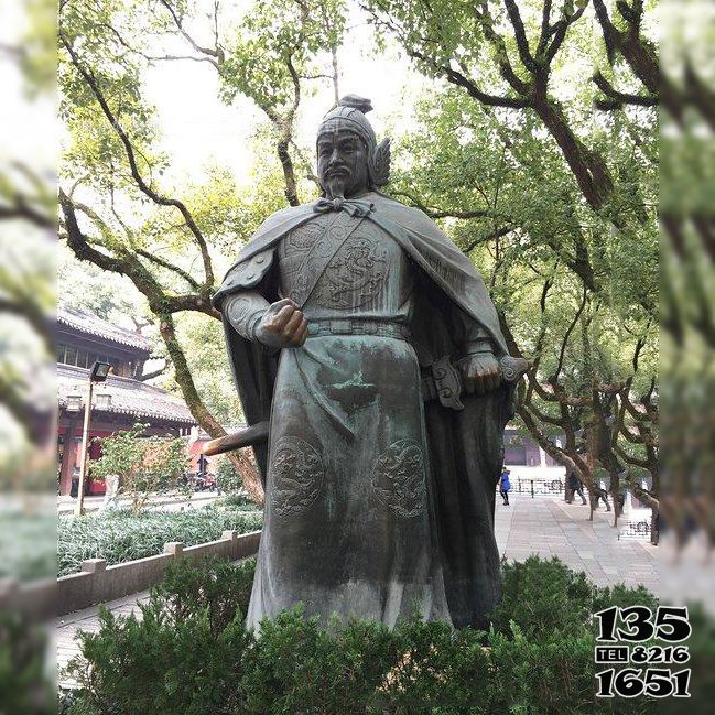 岳飛雕塑-園林景區(qū)抗金名將中國古代人物岳飛銅雕像