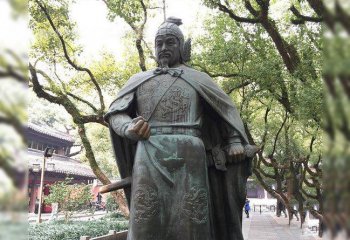 岳飛雕塑-園林景區(qū)抗金名將中國古代人物岳飛銅雕像