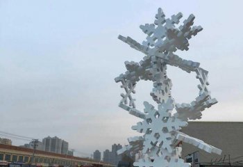 樹雕塑-花園城市景觀雪花榕不銹鋼樹雕塑