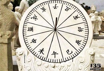 日晷雕塑-公園創(chuàng)意浮雕石雕古代計(jì)時器日晷雕塑