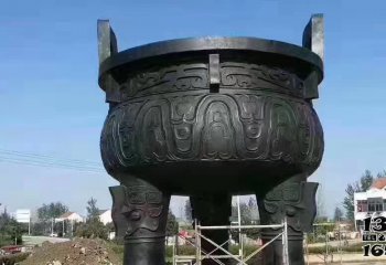 鼎雕塑-古代文物青銅器寺廟庭院大型鼎雕塑