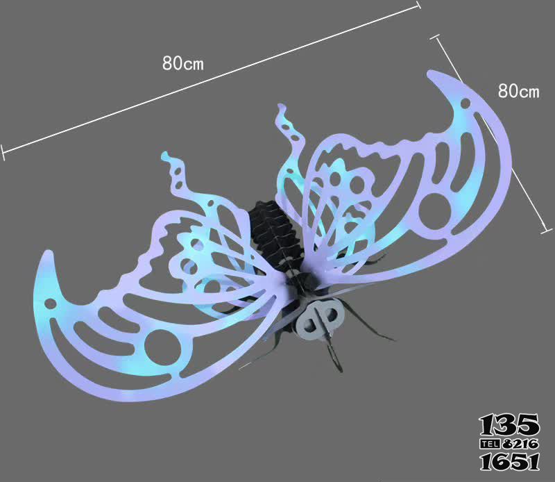 蝴蝶雕塑-廣場(chǎng)玻璃鋼創(chuàng)意蝴蝶雕塑高清圖片