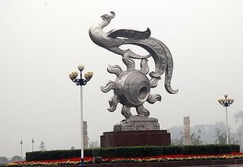 鳳鳴朝陽(yáng)雕塑-公園不銹鋼創(chuàng)意廣場(chǎng)鳳凰雕塑