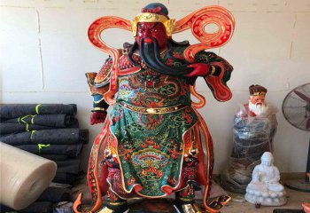 玻璃鋼彩繪關(guān)公，尊貴而神圣