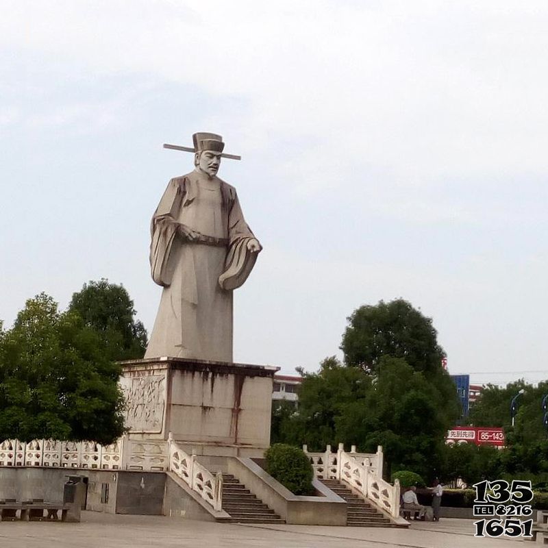 宋慈雕塑-大型公園廣場漢白玉浮雕法醫學家宋慈石雕塑