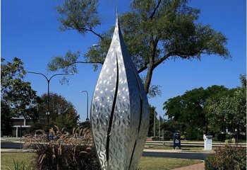 噴泉雕塑-公園戶外不銹鋼浪花景觀裝飾品噴泉雕塑