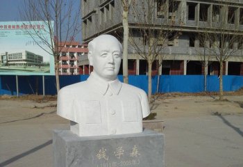 李四光雕塑-校園名人頭像園林景觀雕塑李四光雕塑