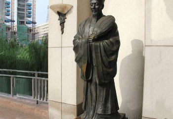 諸葛亮雕像-學(xué)院公園三國著名軍事家政治局諸葛孔明雕塑