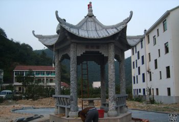 涼亭雕塑-花園草坪景觀(guān)古建筑休閑區(qū)擺放涼亭