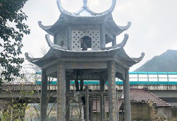 涼亭雕塑-鄉(xiāng)鎮(zhèn)景觀(guān)青石仿古鏤空休息納涼涼亭