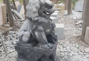 獅子雕塑-鎮宅招財大型仿真動物獅子雕塑