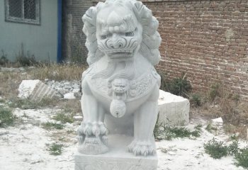 獅子雕塑-公園景區(qū)漢白玉石雕大型仿真動(dòng)物獅子雕塑