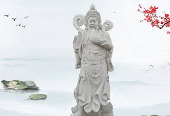 大理石關(guān)公雕塑-石雕關(guān)公大理石武財神雕塑