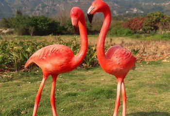 玻璃鋼仿真火烈鳥-玻璃鋼仿真火烈鳥公園動(dòng)物雕塑