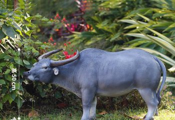 玻璃鋼仿真水牛雕塑-玻璃鋼仿真水牛雕塑公園動(dòng)物雕塑