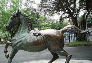 銅雕公園奔馬-青銅公園奔馬