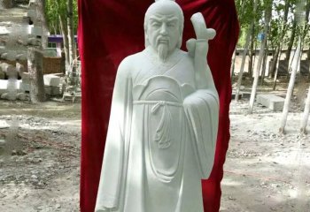 漢白玉古代名醫華佗雕塑-漢白玉古代名醫華佗石雕