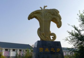 公園稻米銅雕-銅雕稻米公園企業(yè)景觀雕塑