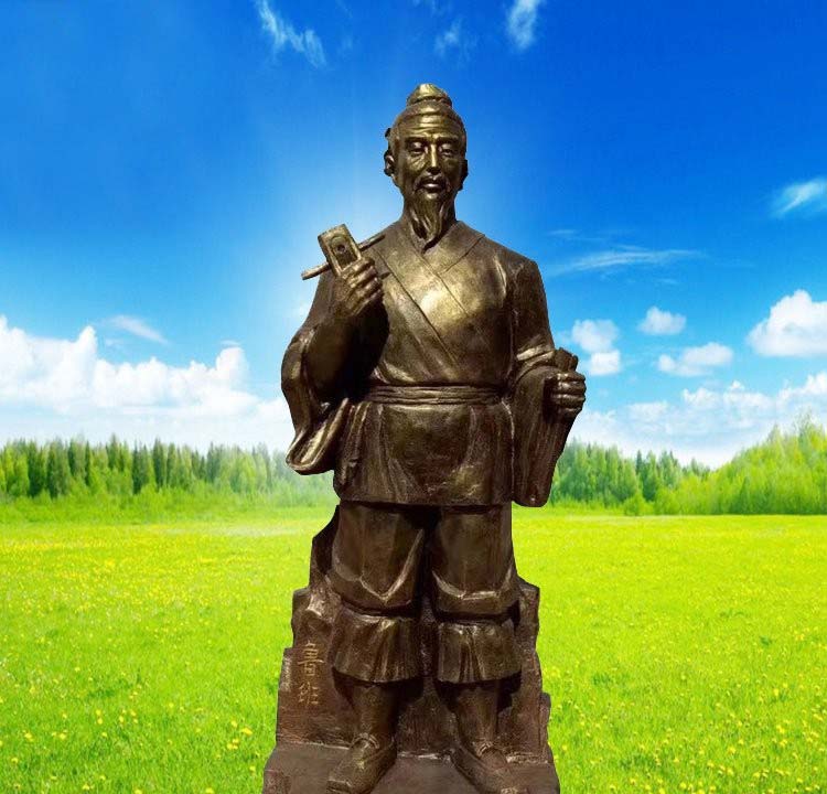 銅雕魯班-古代名人木匠祖師魯班銅雕