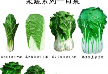 玻璃鋼果蔬白菜雕塑-玻璃鋼果蔬白菜雕塑，仿真玻璃鋼白菜雕塑