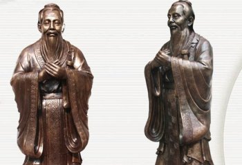 玻璃鋼雕像，脈絡(luò)古代名人孔子！